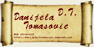 Danijela Tomasović vizit kartica
